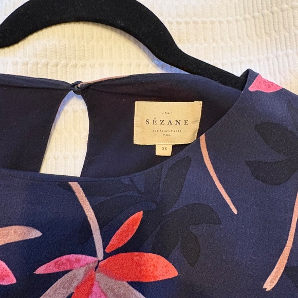 Sezane navy dress - Picture 3 of 3